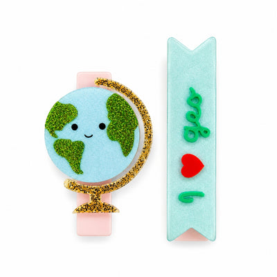 Globe & I Love Geo Hair Clips
