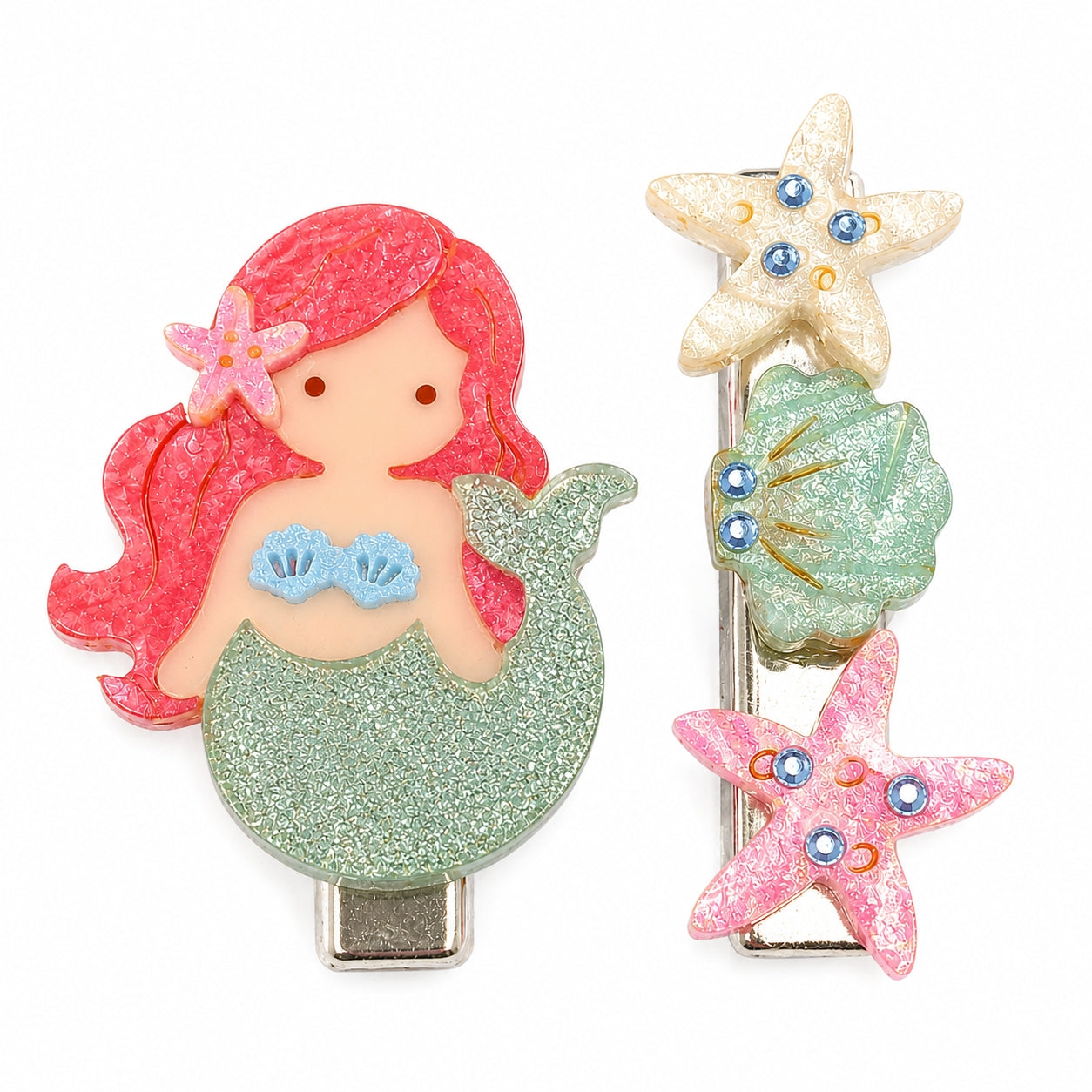 Mermaid Shimmer Hair Clips