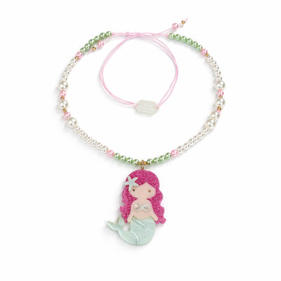 SUM - Mermaid Light Green Pearlized Necklace -  Lilies & Roses NY