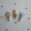 HOL25- Baby Star Menorah Dreidel Blue Hair Clips