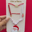 HOL25- Santa Red Necklace