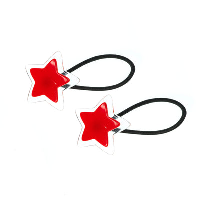 Stars Red Ponytail