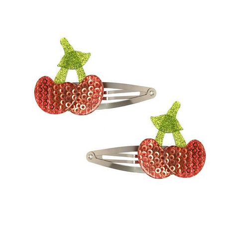 Cherry Hair Clips -  Lilies & Roses NY