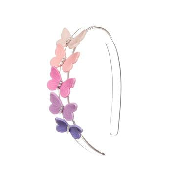 Multi Butterflies Purple Shades Headband