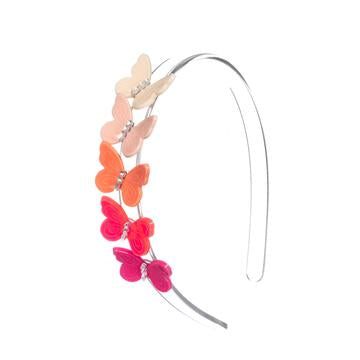 Multi Butterflies Pink Shades Headband