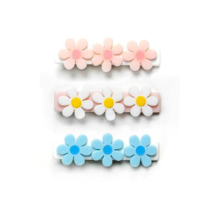 Daisies Pastel Color Alligator Clips