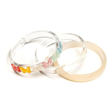 Butterfly Pearl Pastel Shades Bangles