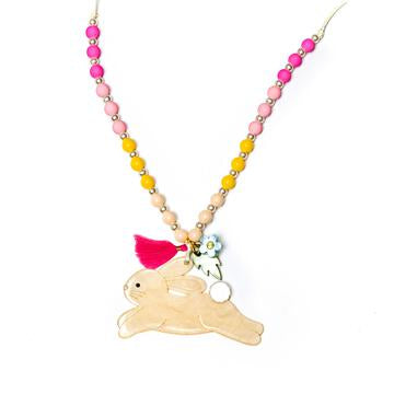 Hop Bunny Pearlized Necklace