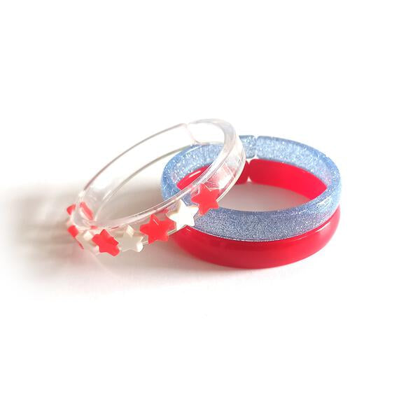SUM23-Stars 4th of July Bangle Set