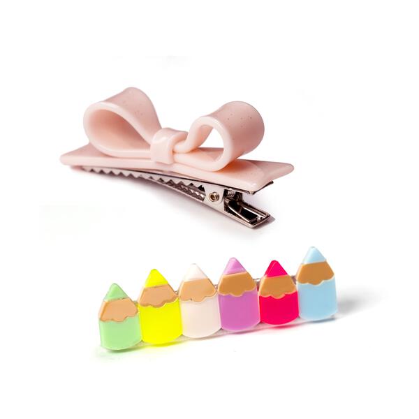 BTS23- Pencils Neon Colors & Bowtie Alligator Clip