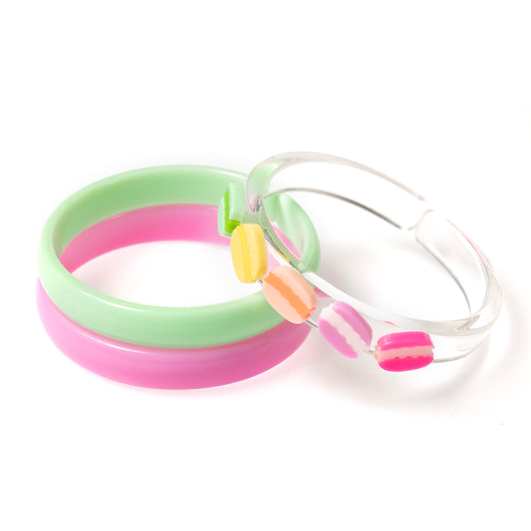 Multi Colorful Macaron Bangles (set of 3)