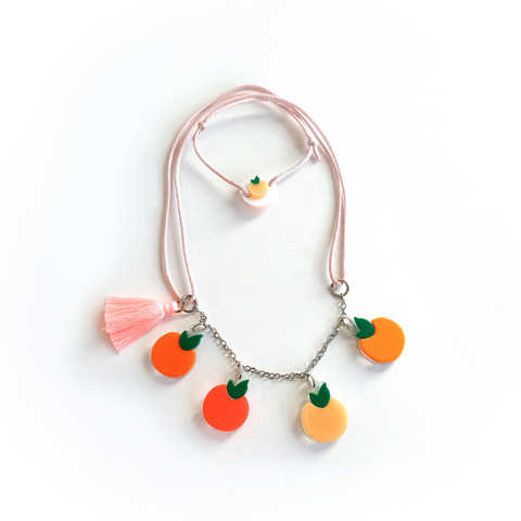 Multi Orange Necklace