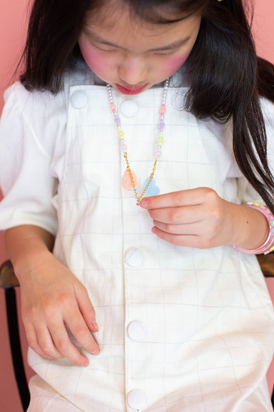 VAL-Multi Candy Hearts Beaded Necklace