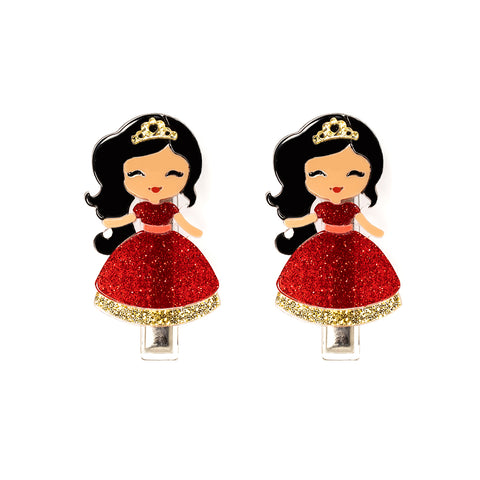 Cute Doll Hair Clips -  Lilies & Roses NY