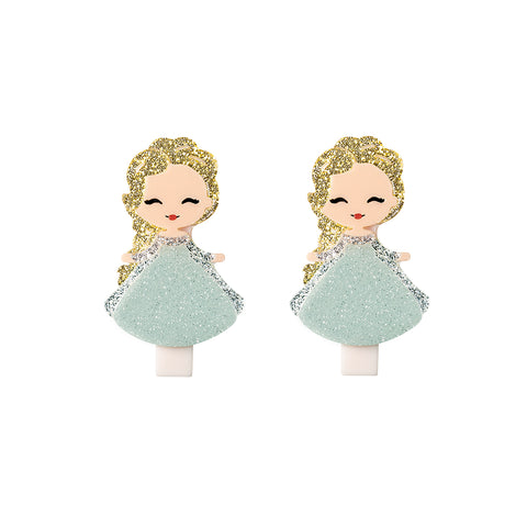 Cute Doll Hair Clips -  Lilies & Roses NY