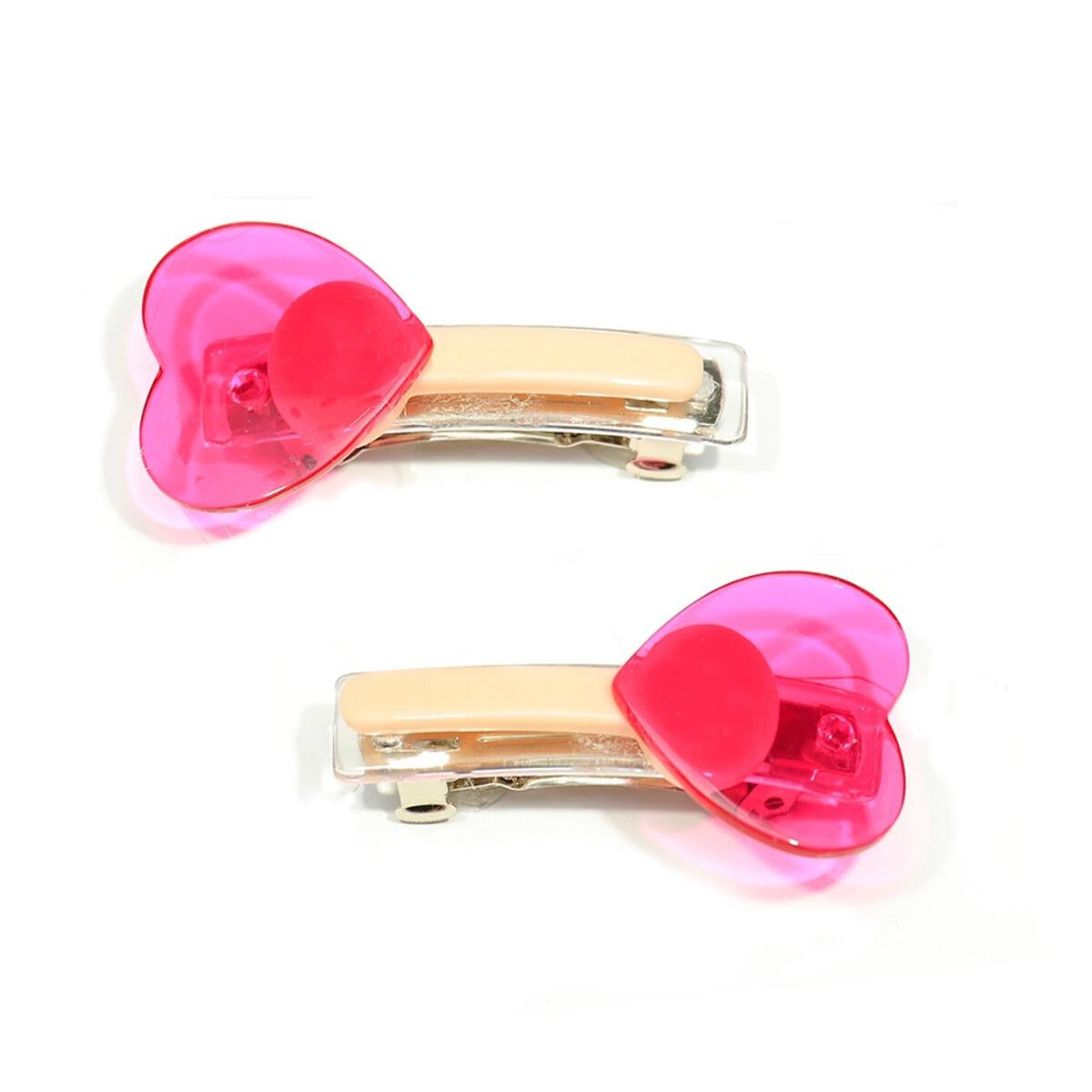 Lollipop Heart Alligator Clips -  Lilies & Roses NY