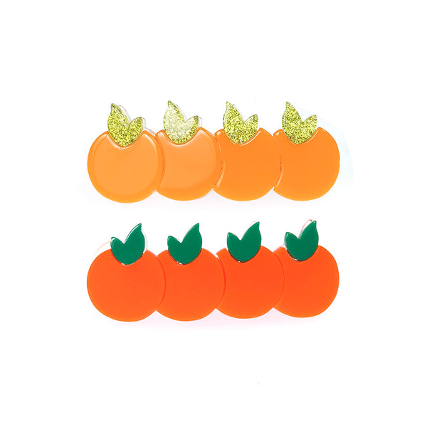 Multi Orange Alligator Clips