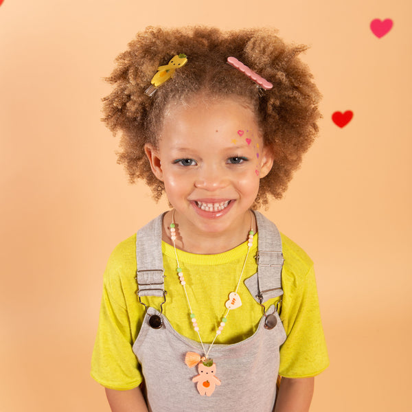 Fruit Bear Yellow Hair Clips