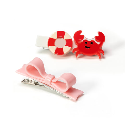 SUM23- Crab & Bowtie Alligator Clip