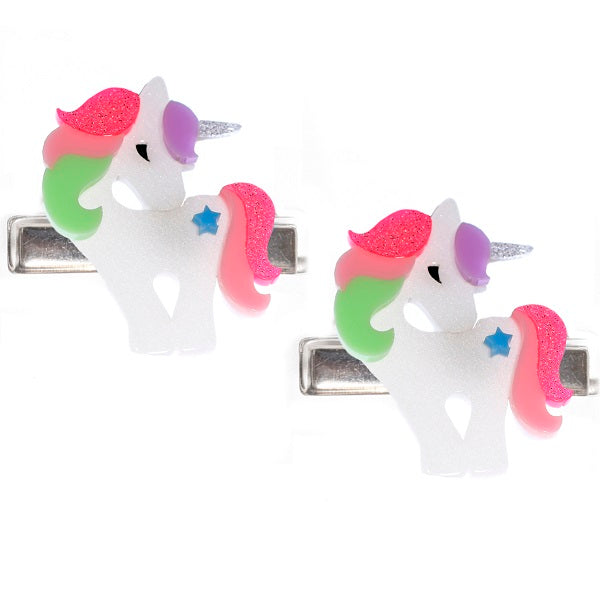 Unicorn Hair Clips -  Lilies & Roses NY