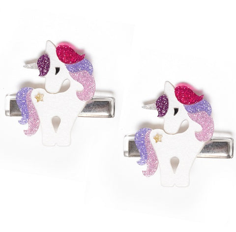 Unicorn Hair Clips -  Lilies & Roses NY