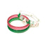 HOL-Multi Christmas Tree Glitter Pink+ Glitter Green Bangle Set