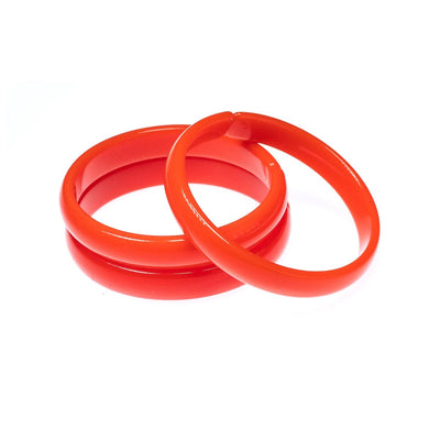 Bangle Bracelet Set - Red