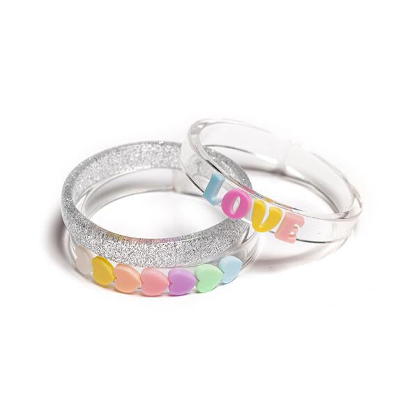 Pastel Hearts Candy Bangles