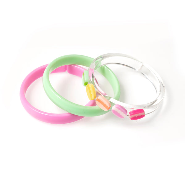 Multi Colorful Macaron Bangles (set of 3)