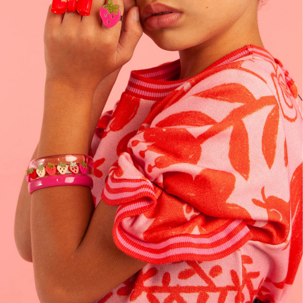 Multi Strawberry Pink Red Bangles