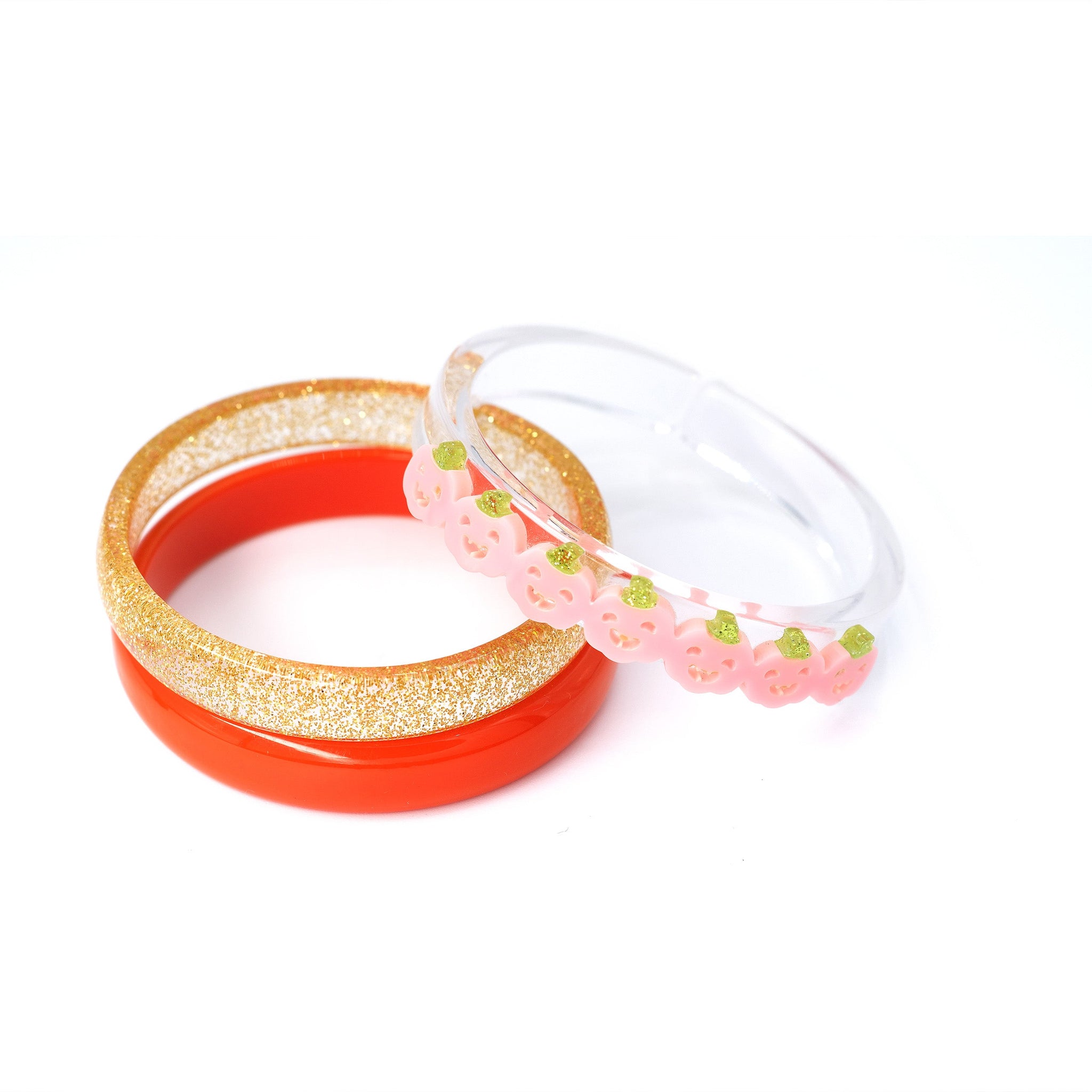 HAL23- Multi Pumpkin Pink Bracelet Set