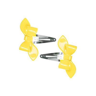 Rosane Bow Solid Colors Snap Clips