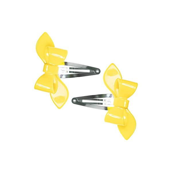 Rosane Bow Solid Colors Snap Clips -