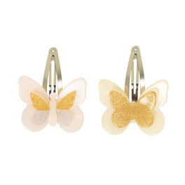 Double Butterfly Hair Clips