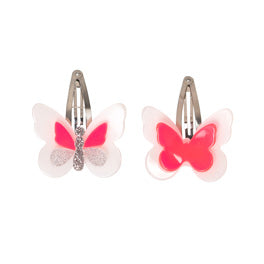 Double Butterfly Hair Clips