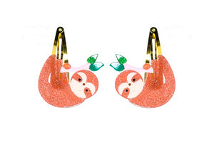 Sloth Hair Clips -  Lilies & Roses NY