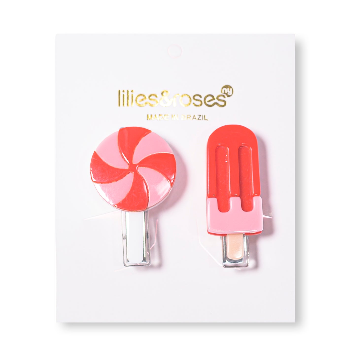 Lollipop + Popsicle Hair Clips -  Lilies & Roses NY