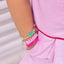 Best Friends Forever Green Pink BFF Bangles