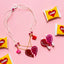 VAL-Best Friends + Forever Besties Hearts Necklace