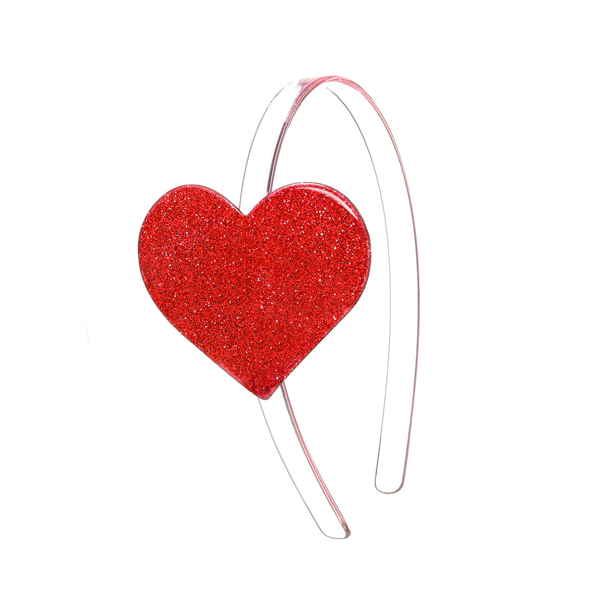VAL-Cece Heart Glitter Red Headband