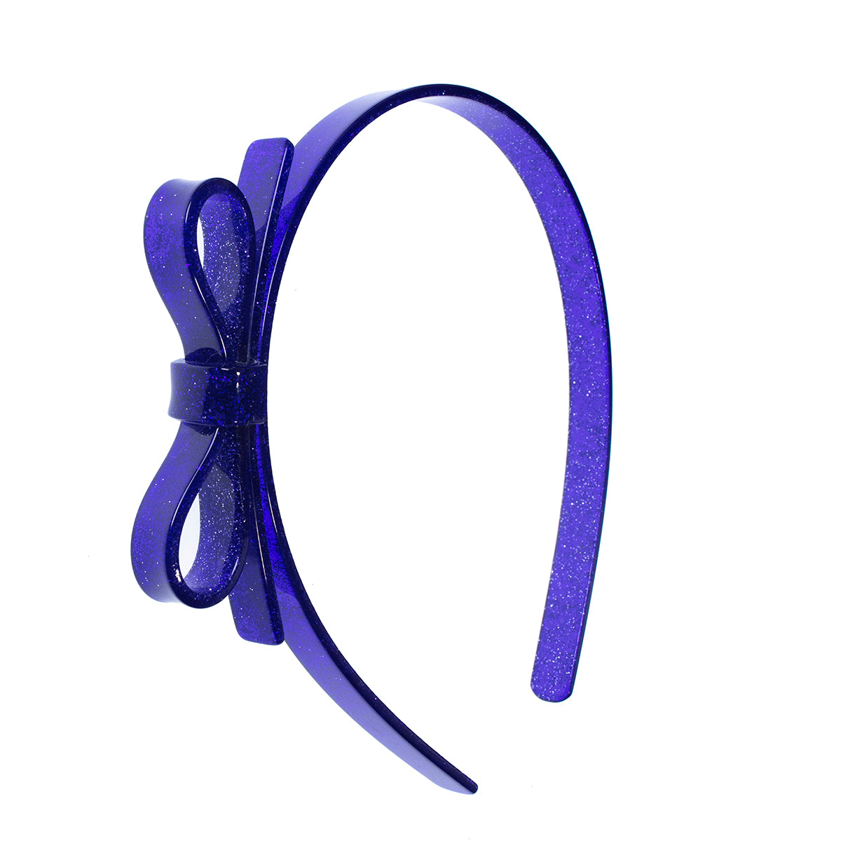 Thin Bow Headband - Violet Gitter