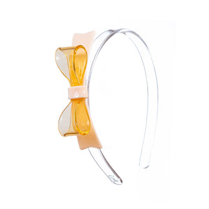 Bow Tie Lt Yellow Headband