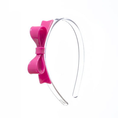 VAL-Bow Tie Pink Headband