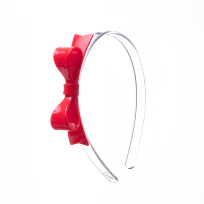 VAL-Bow Tie Red Headband