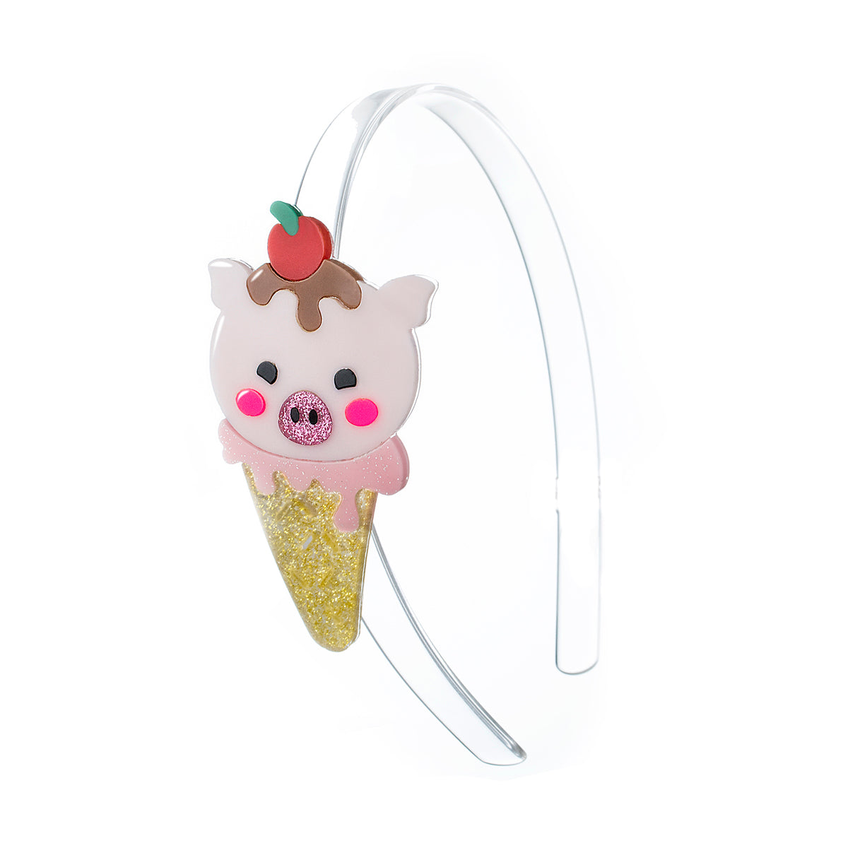 Pig Ice Cream Pale Pink Headband