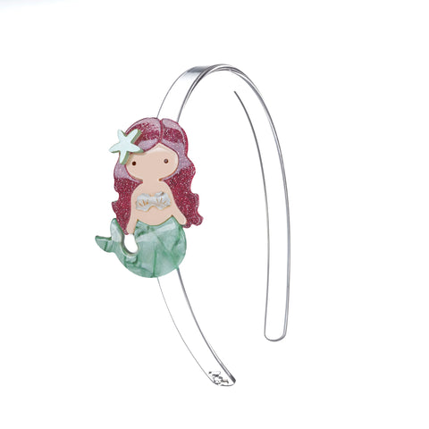 SUM23 - Mermaid Light Green Pearlized Headband