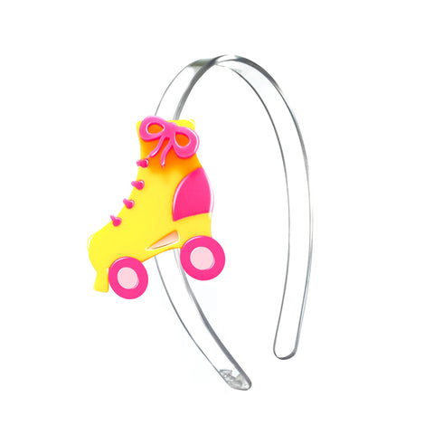 SUM23-Roller Skates Pink Yellow Headband