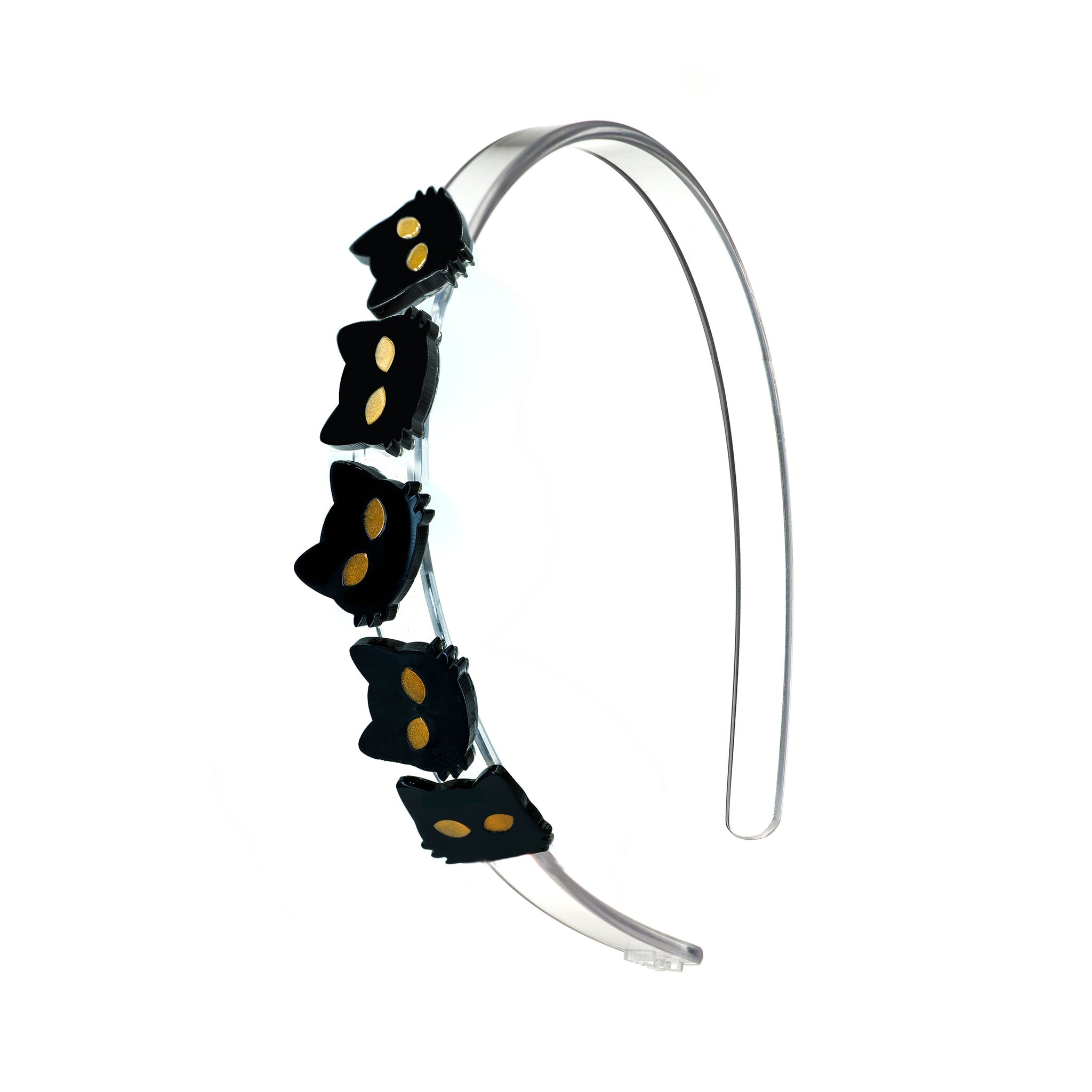 HAL23- Multi Cat Black Headband