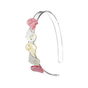 HAL23- Multi Ghosts Pearl Shades Headband
