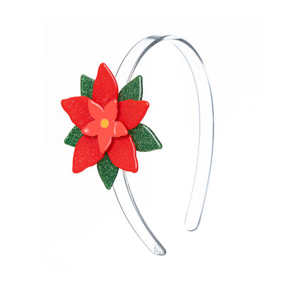 HOL-Poinsettia Red Headband